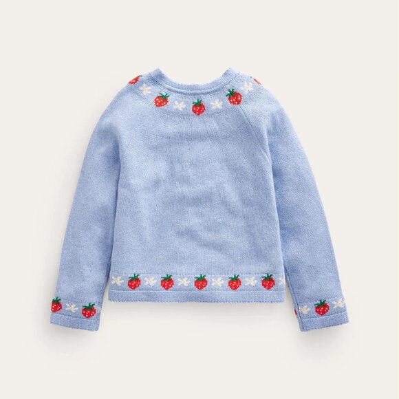 NWT Mini Boden Embroidered Flower Cardigan - Picture 2 of 5